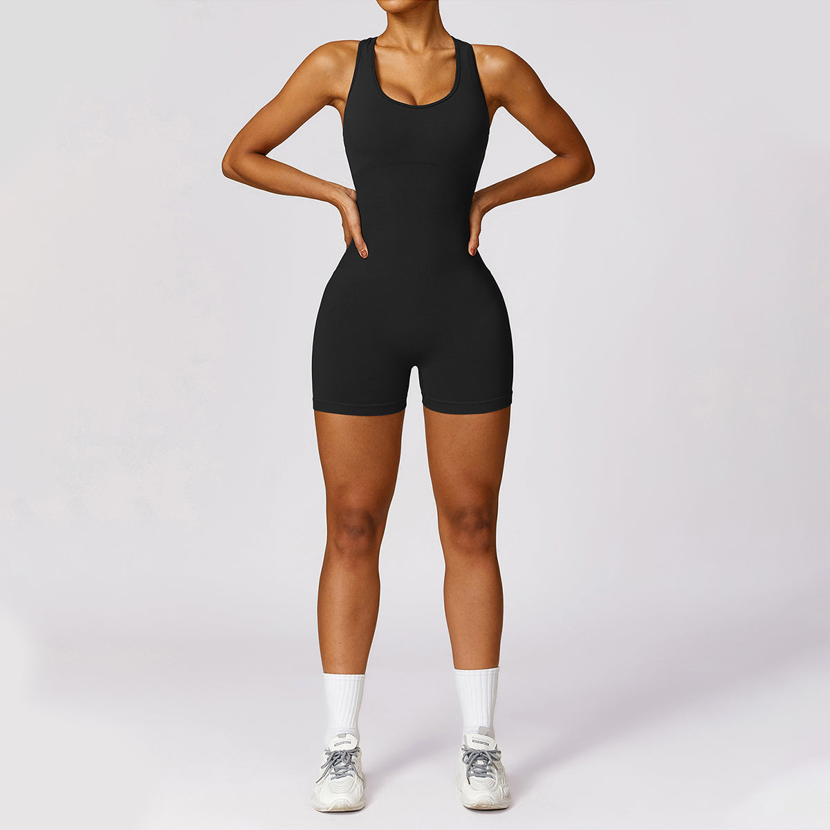 Seamless Cut Out Yoga Romper - Riza