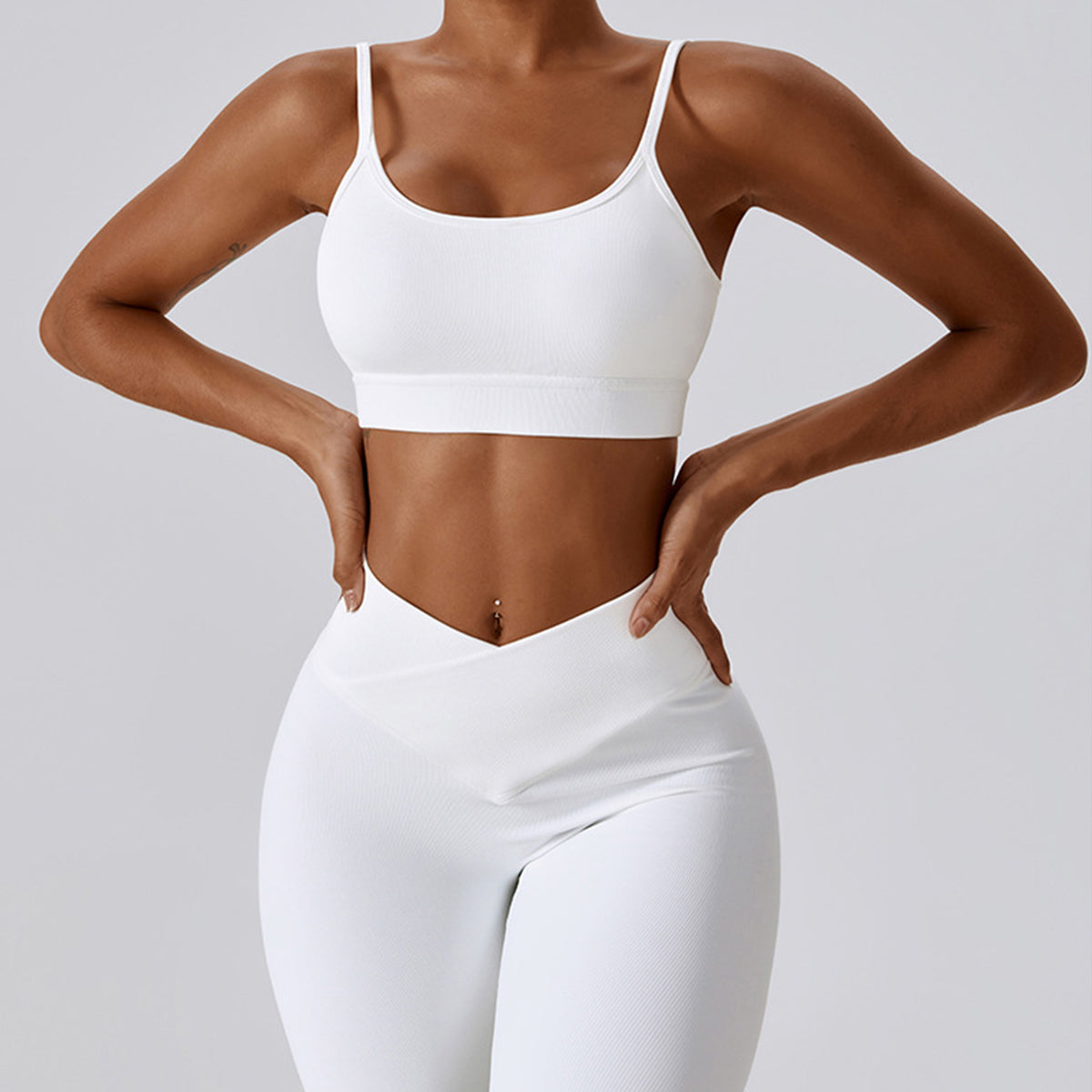 Lace-up Cut Out Sports Bra