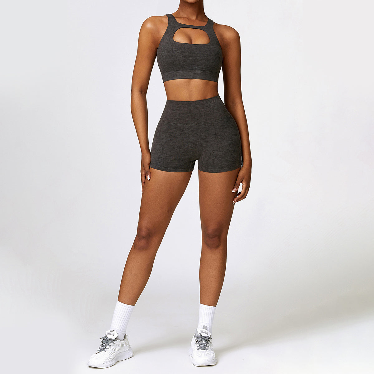 Cut Out Sports Bra -Front and Back Wearable