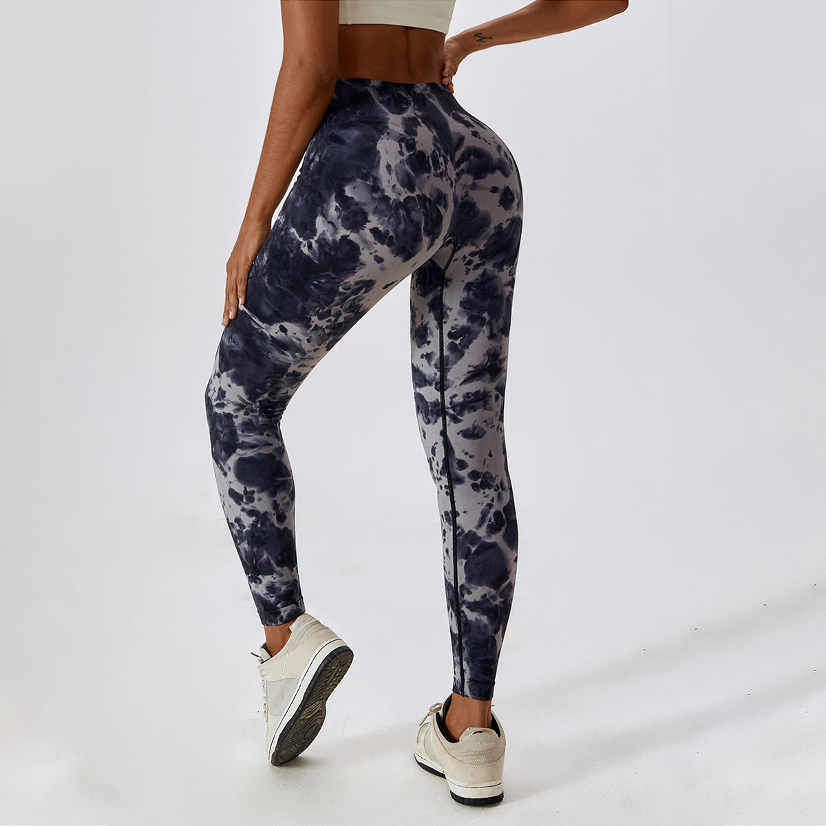 Tie-Dye Seamless High Waisted Leggings