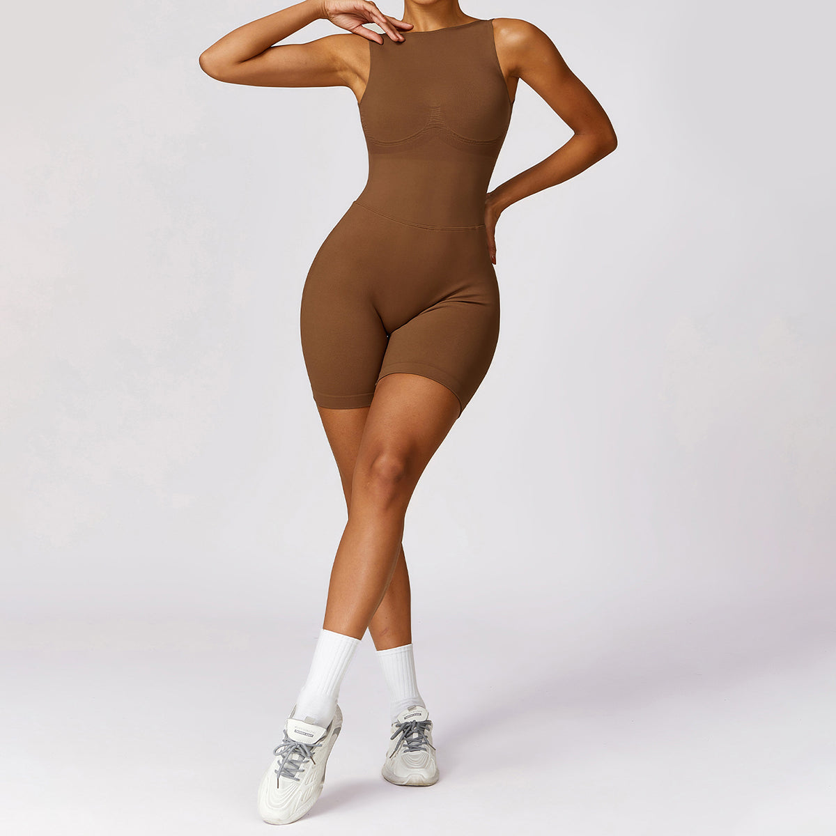 Seamless Backless Yoga Romper