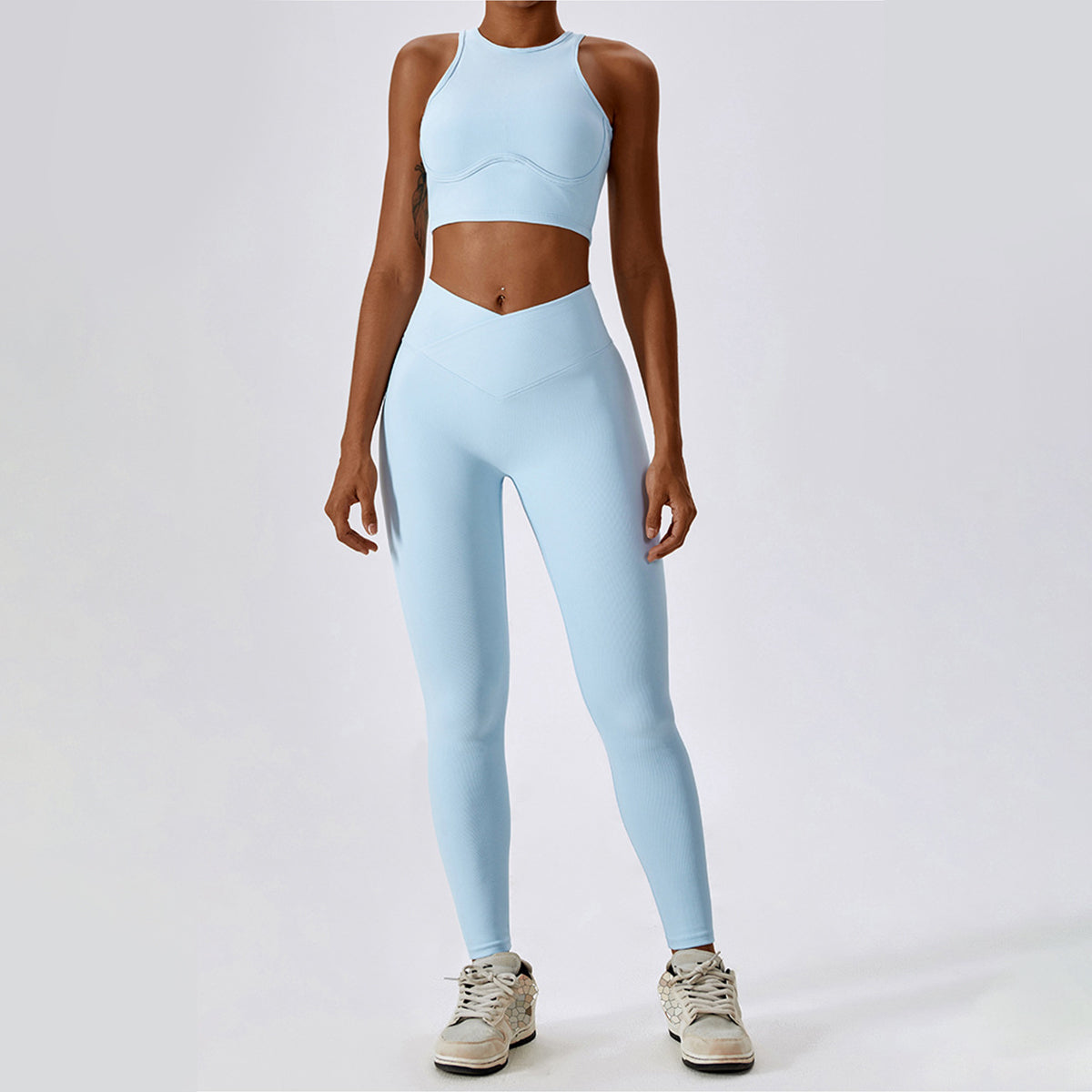 V Cross Rib Leggings