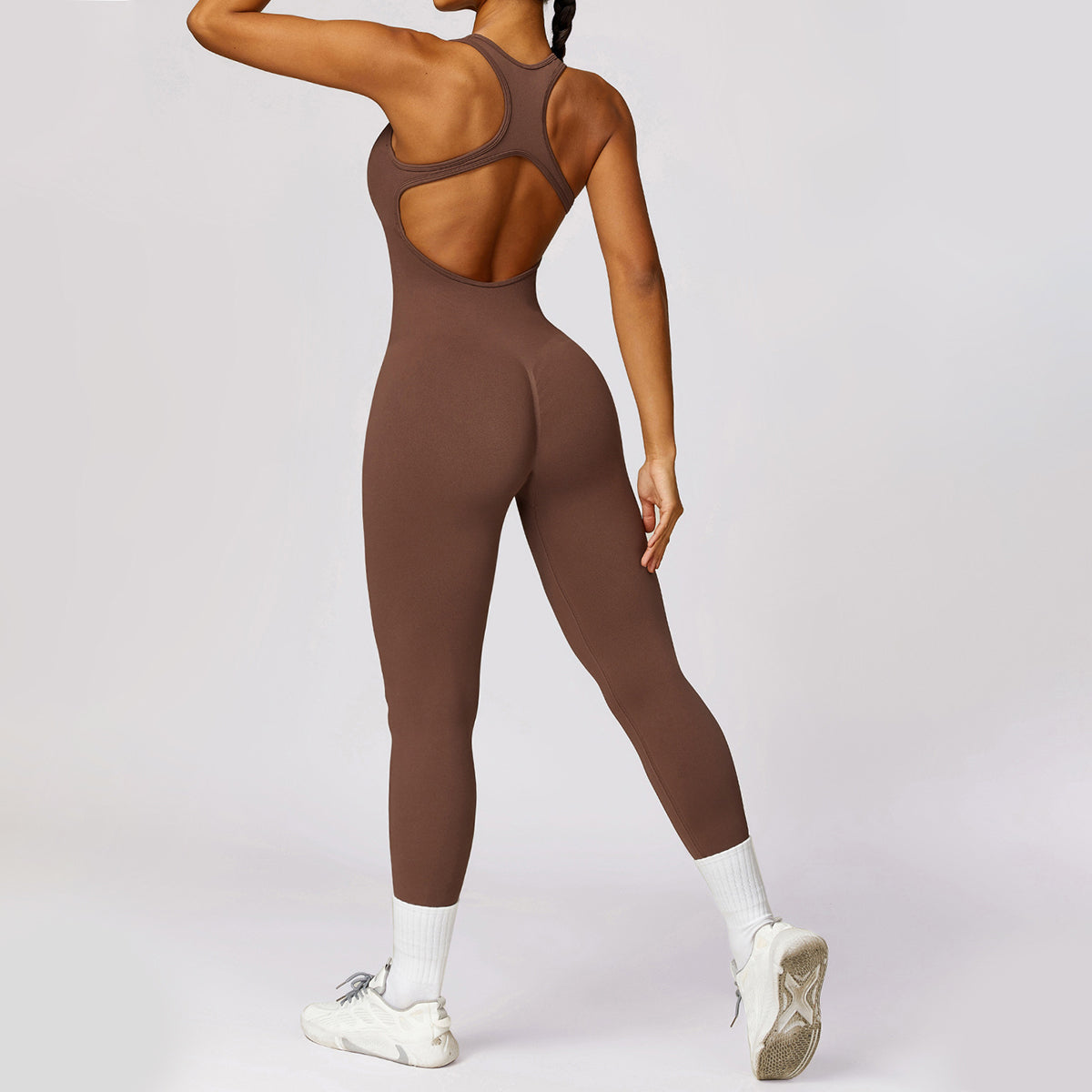 Seamless Cut Out Yoga Jumpsuit - Riza