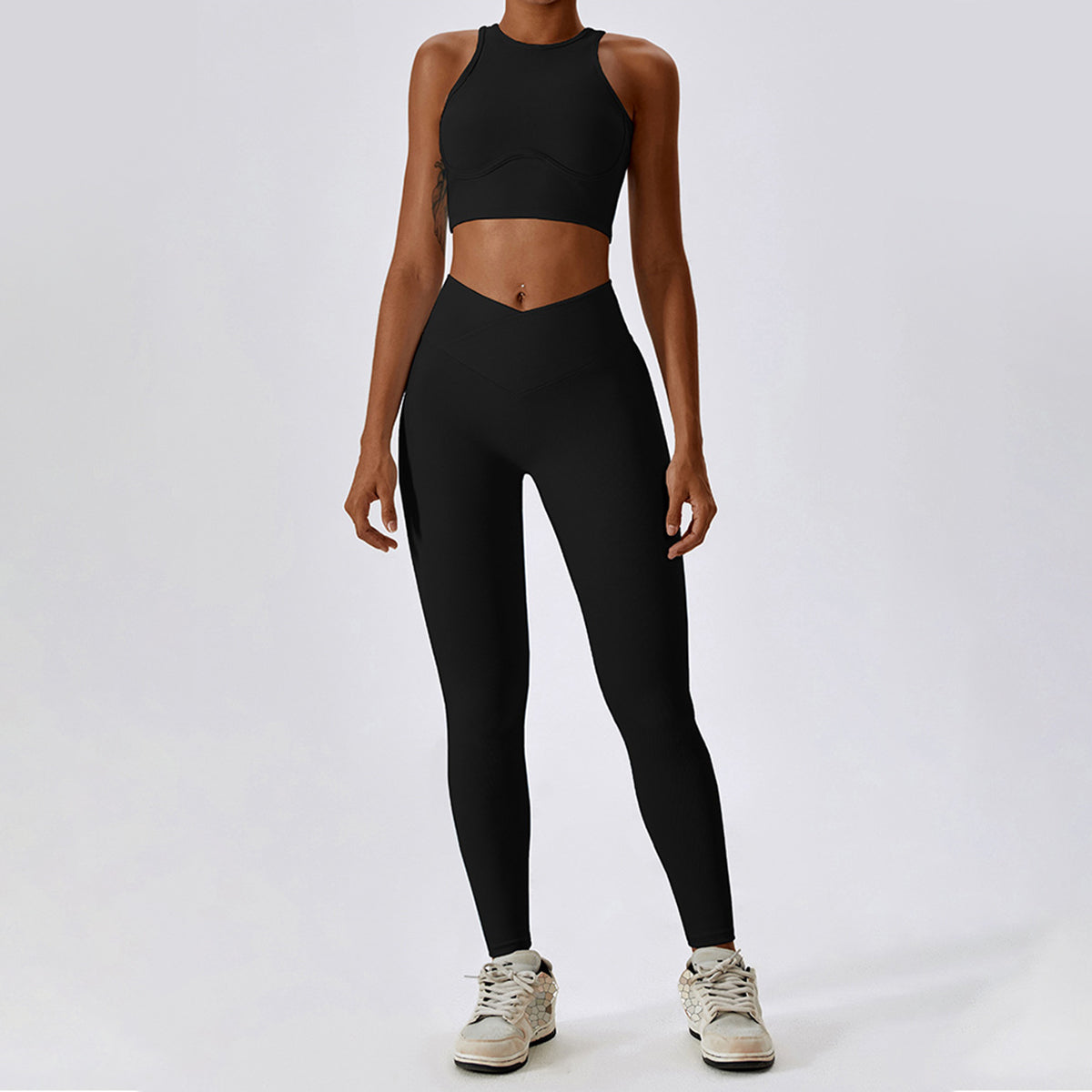 V Cross Rib Leggings