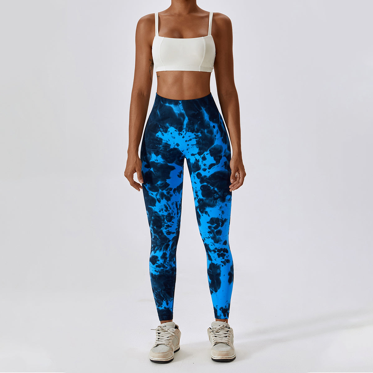 Tie-Dye Seamless High Waisted Leggings