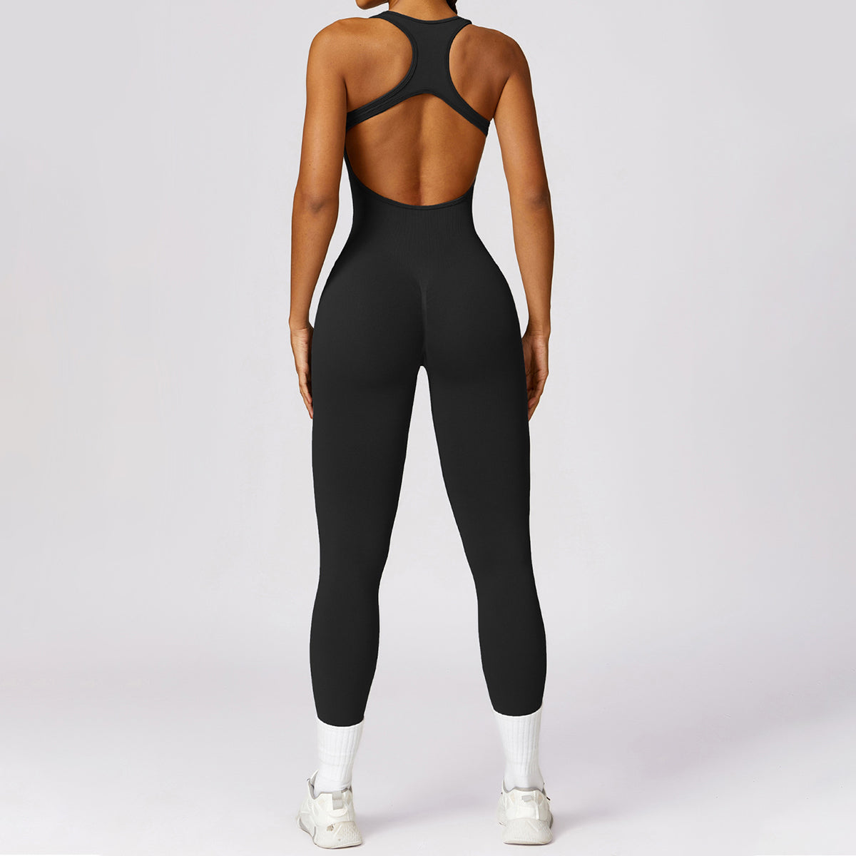 Seamless Cut Out Yoga Jumpsuit - Riza