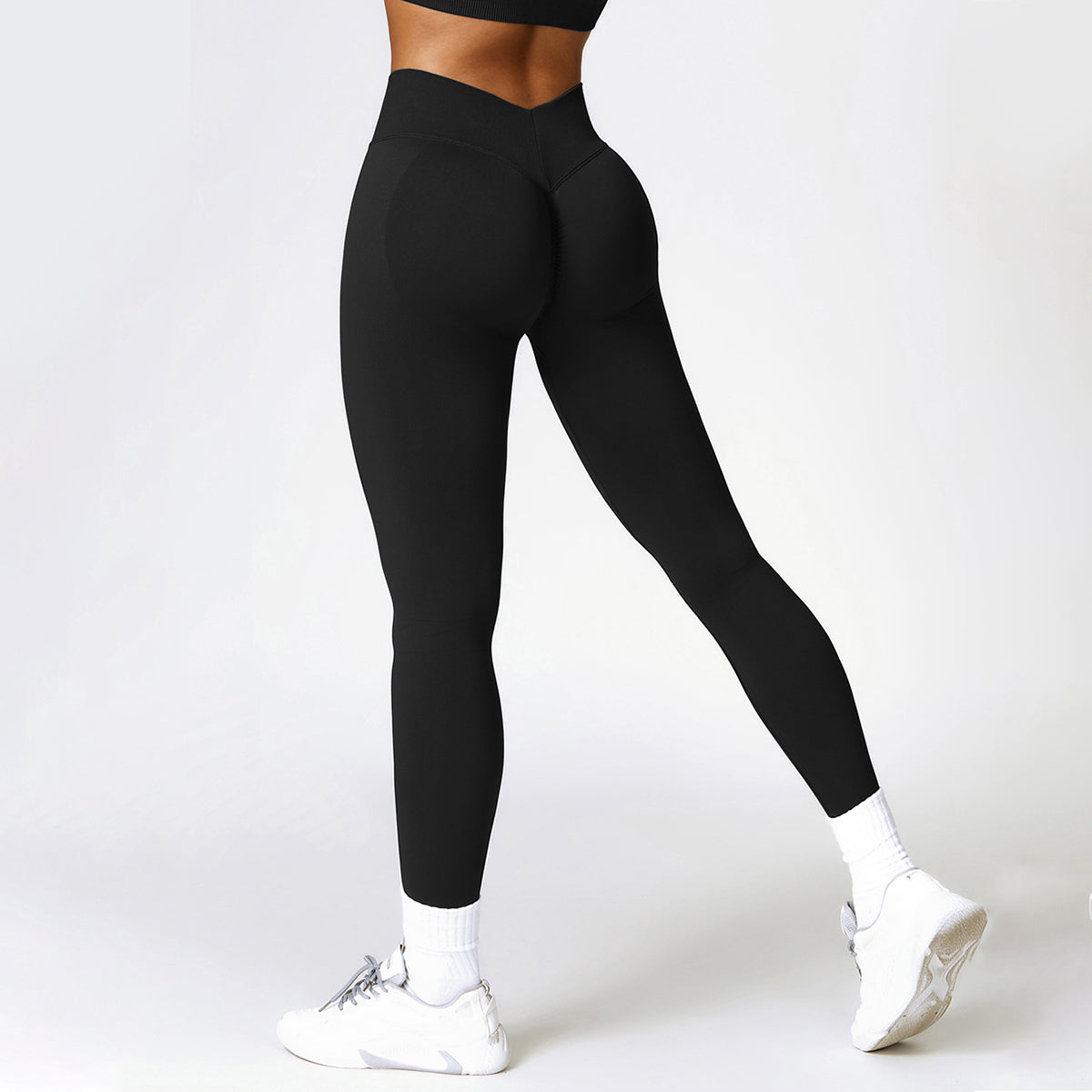 Seamless V Back Butt Lifting Sport Leggings