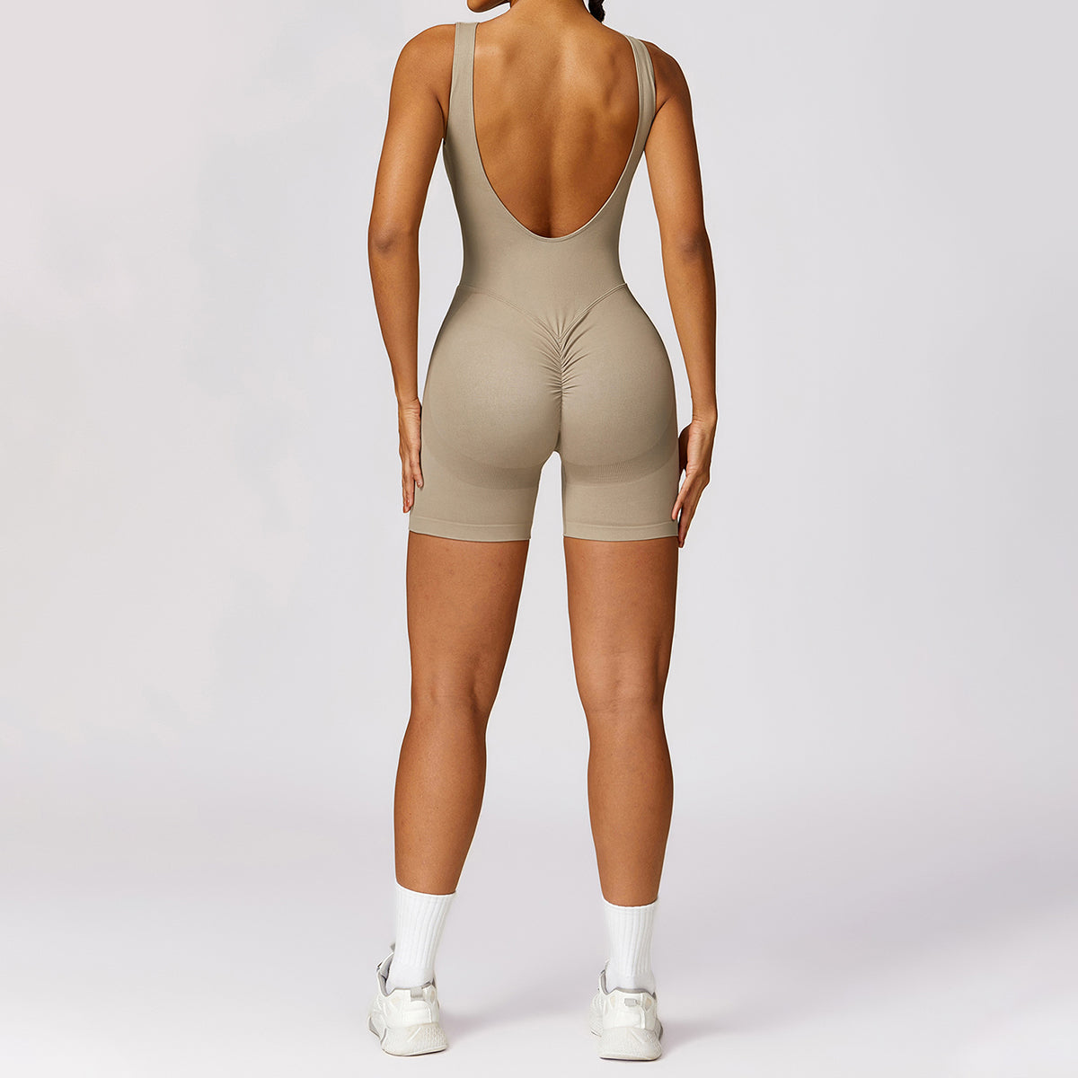 Seamless Backless Yoga Romper