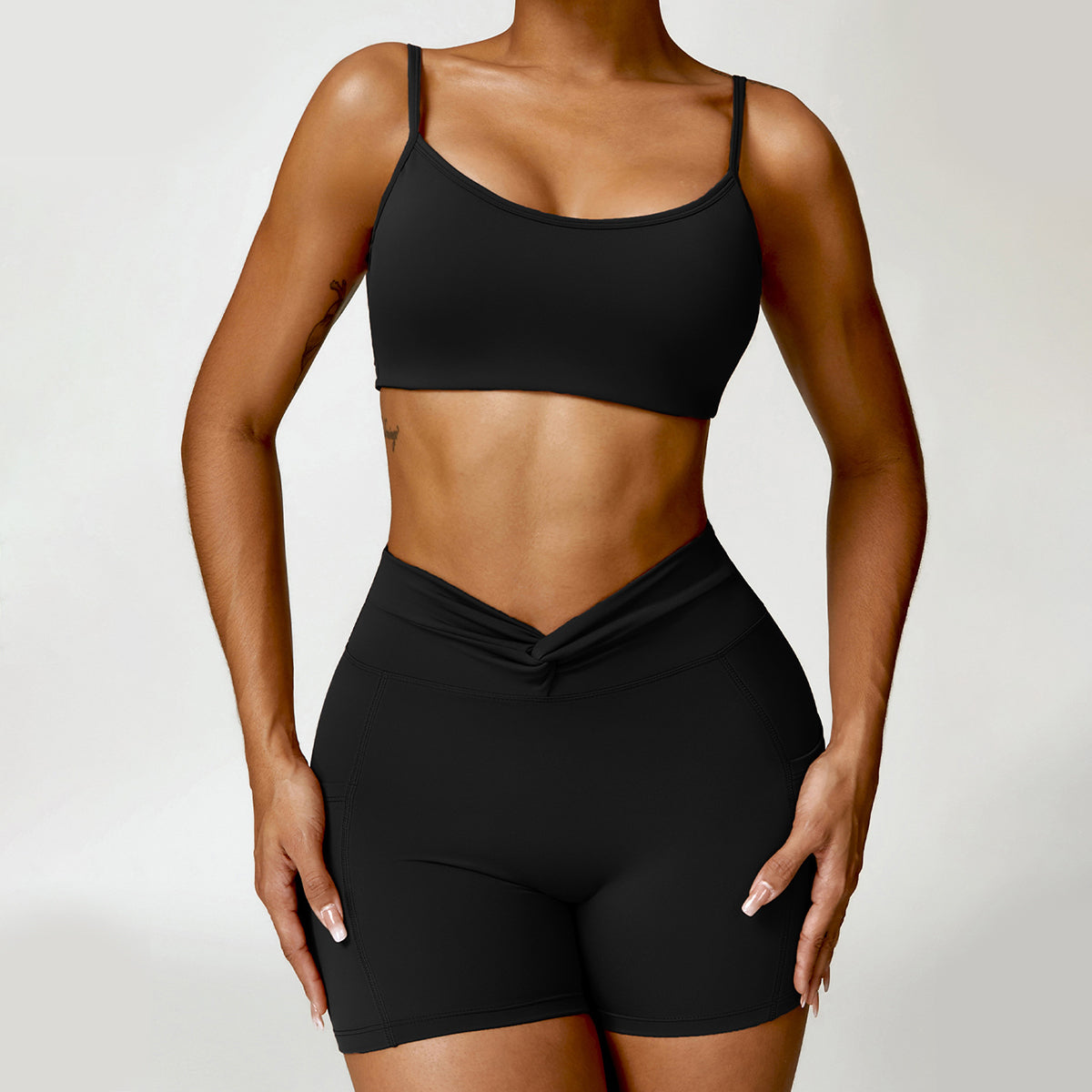 Twisted Yoga Biker Shorts