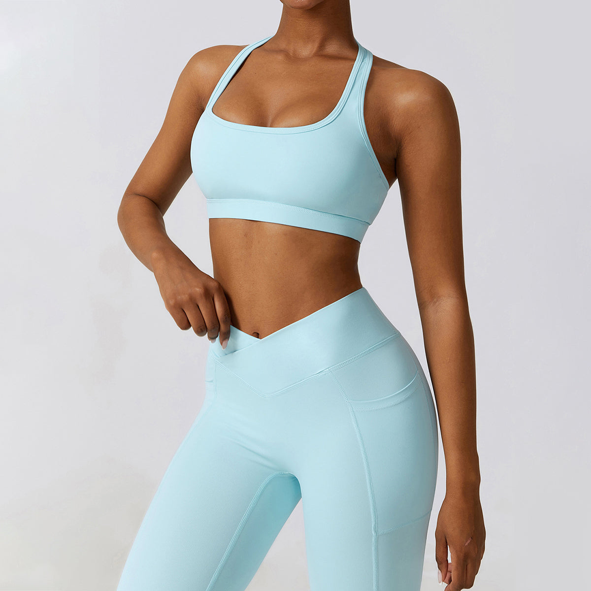 Halter Square Neck Sports Bra