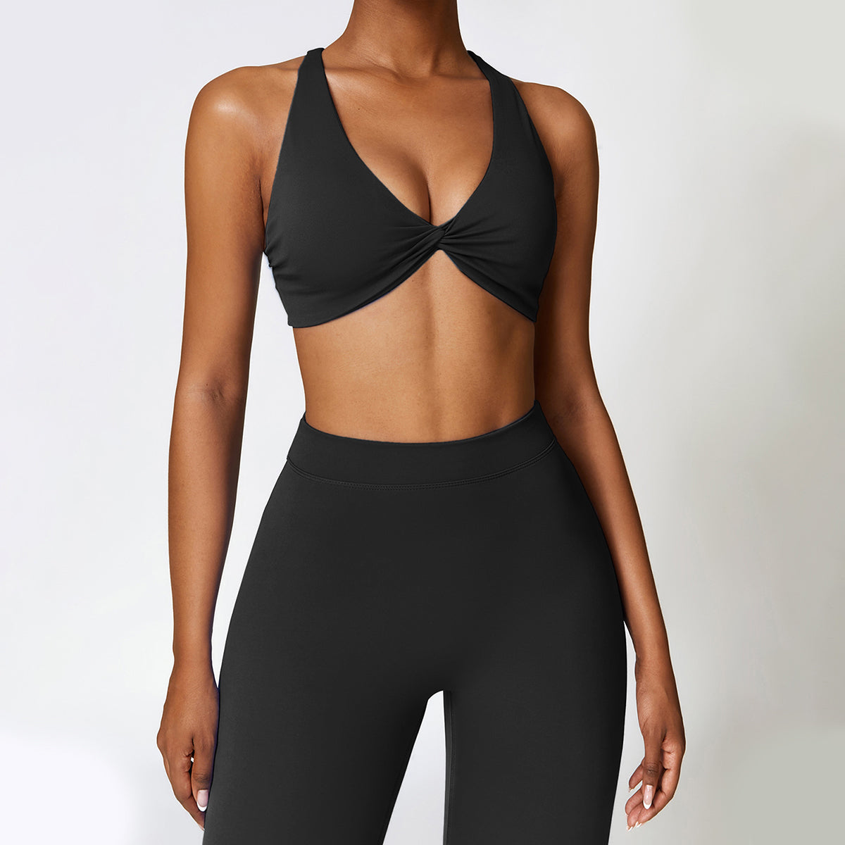 Twisted Crisscross Backless Sports Bra - Miloslaw