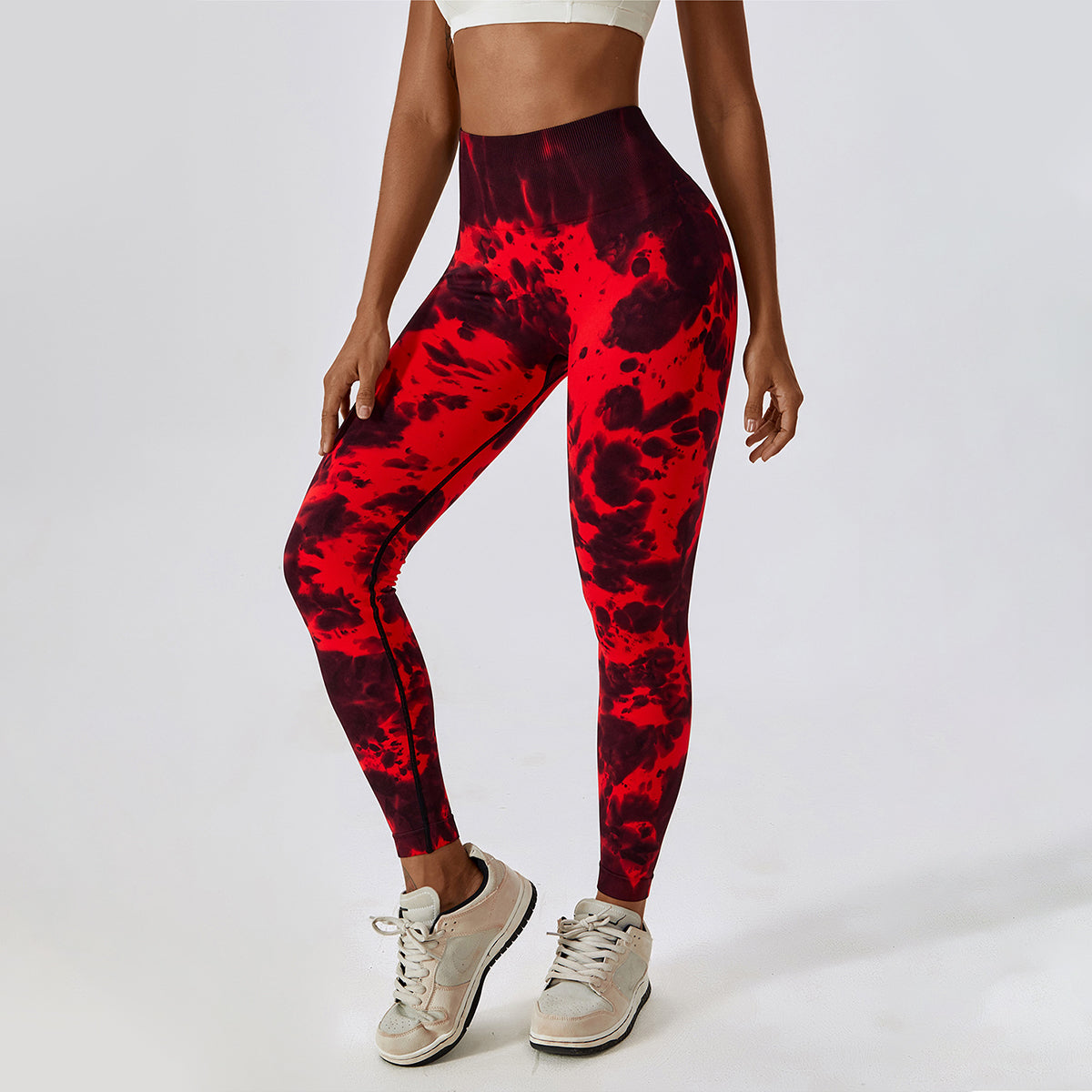 Tie-Dye Seamless High Waisted Leggings