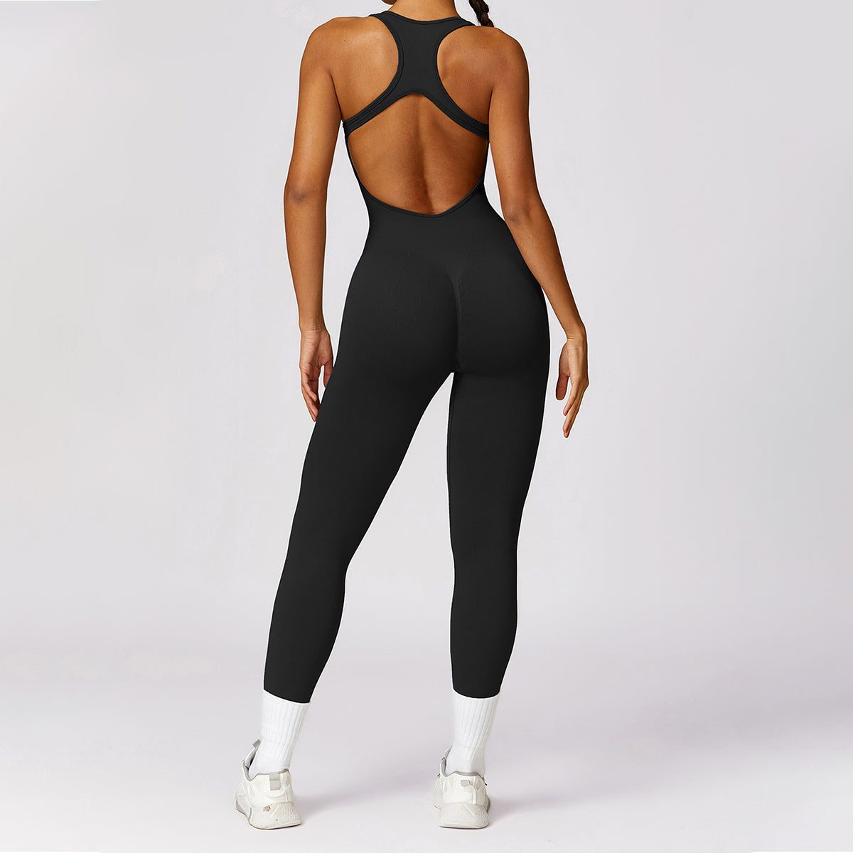 Seamless Cut Out Yoga Jumpsuit - Riza