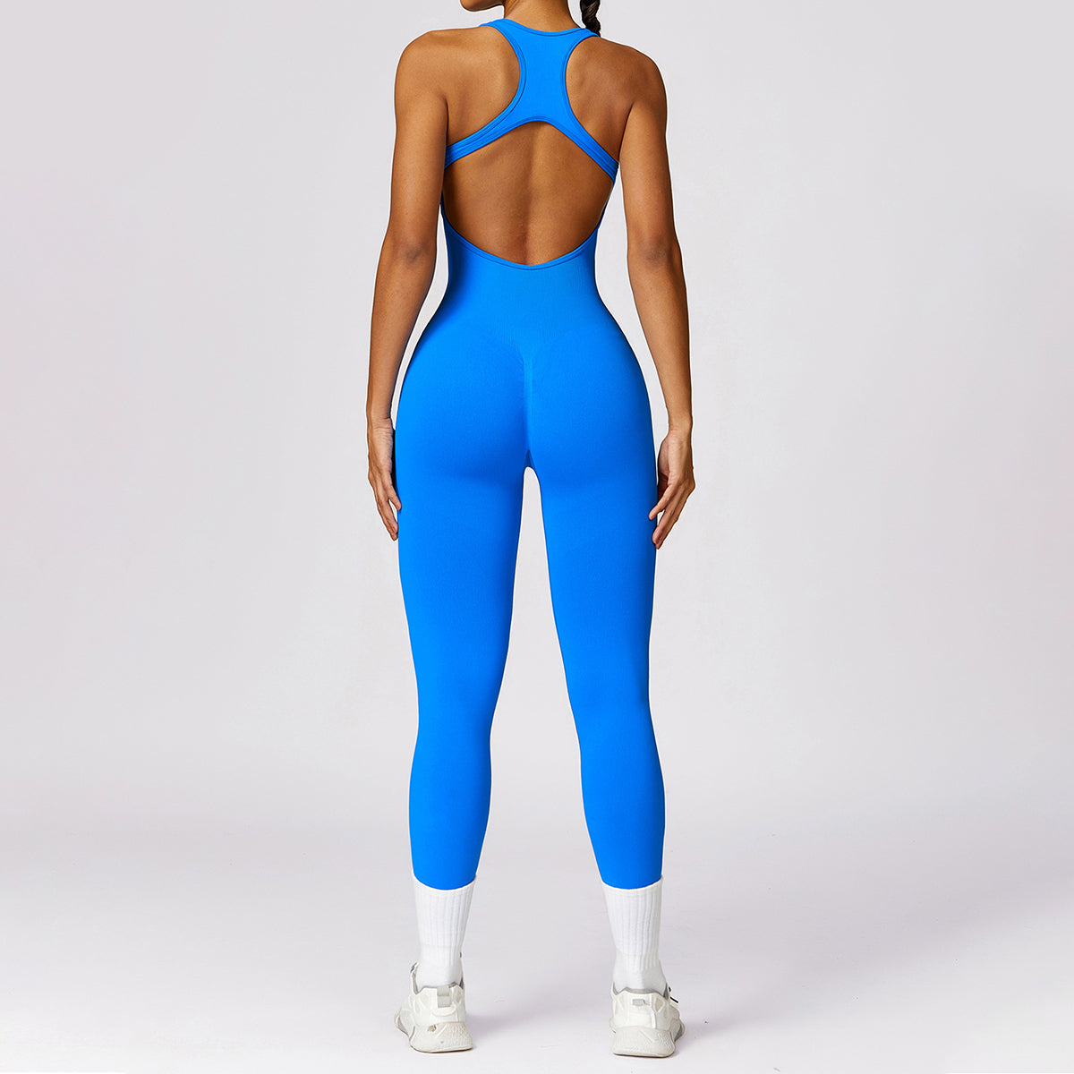 Seamless Cut Out Yoga Jumpsuit - Riza