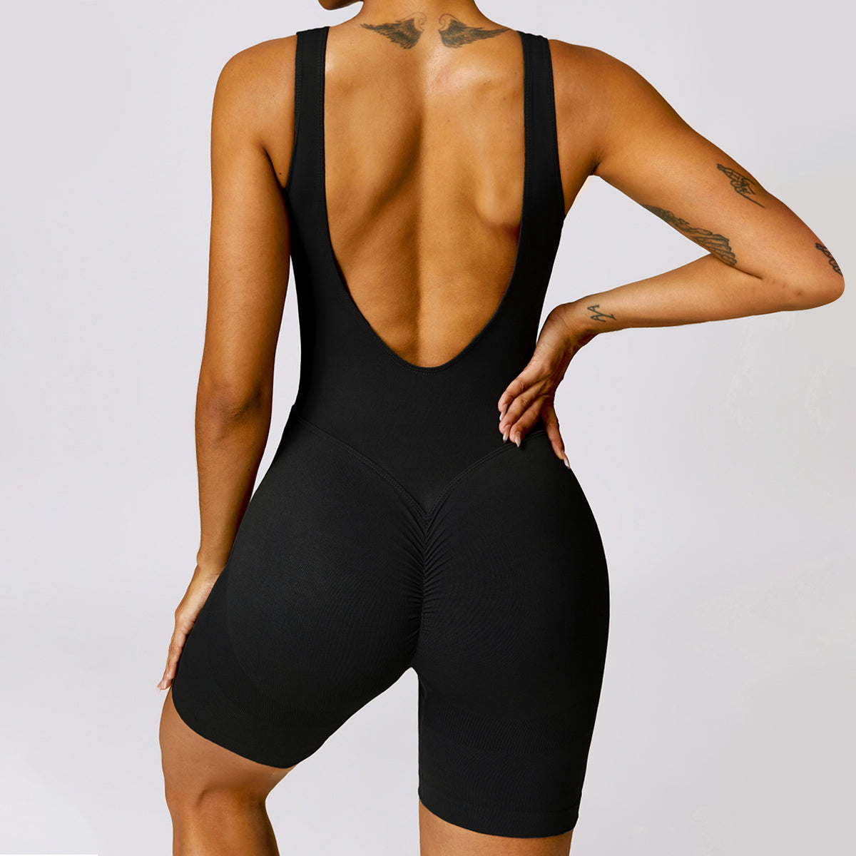 Seamless Backless Yoga Romper