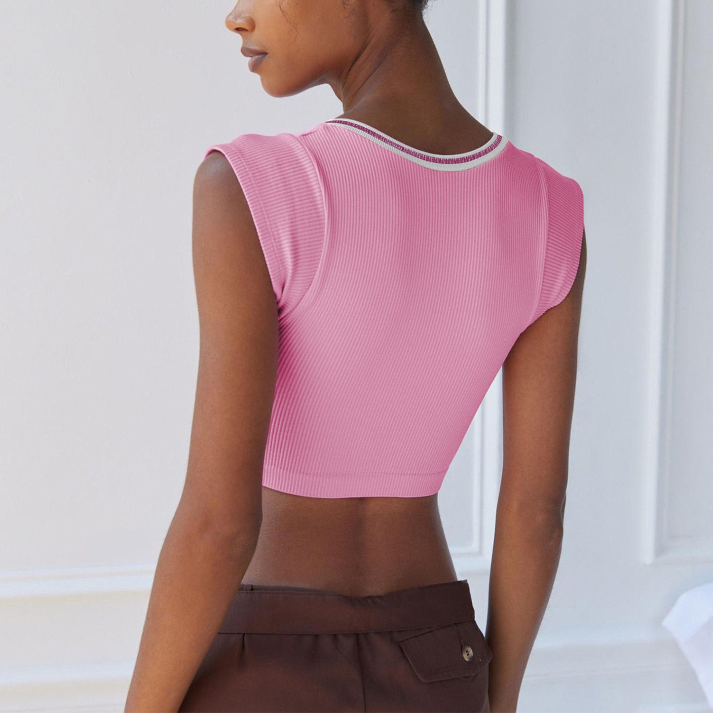 Cap Sleeve Cropped Top