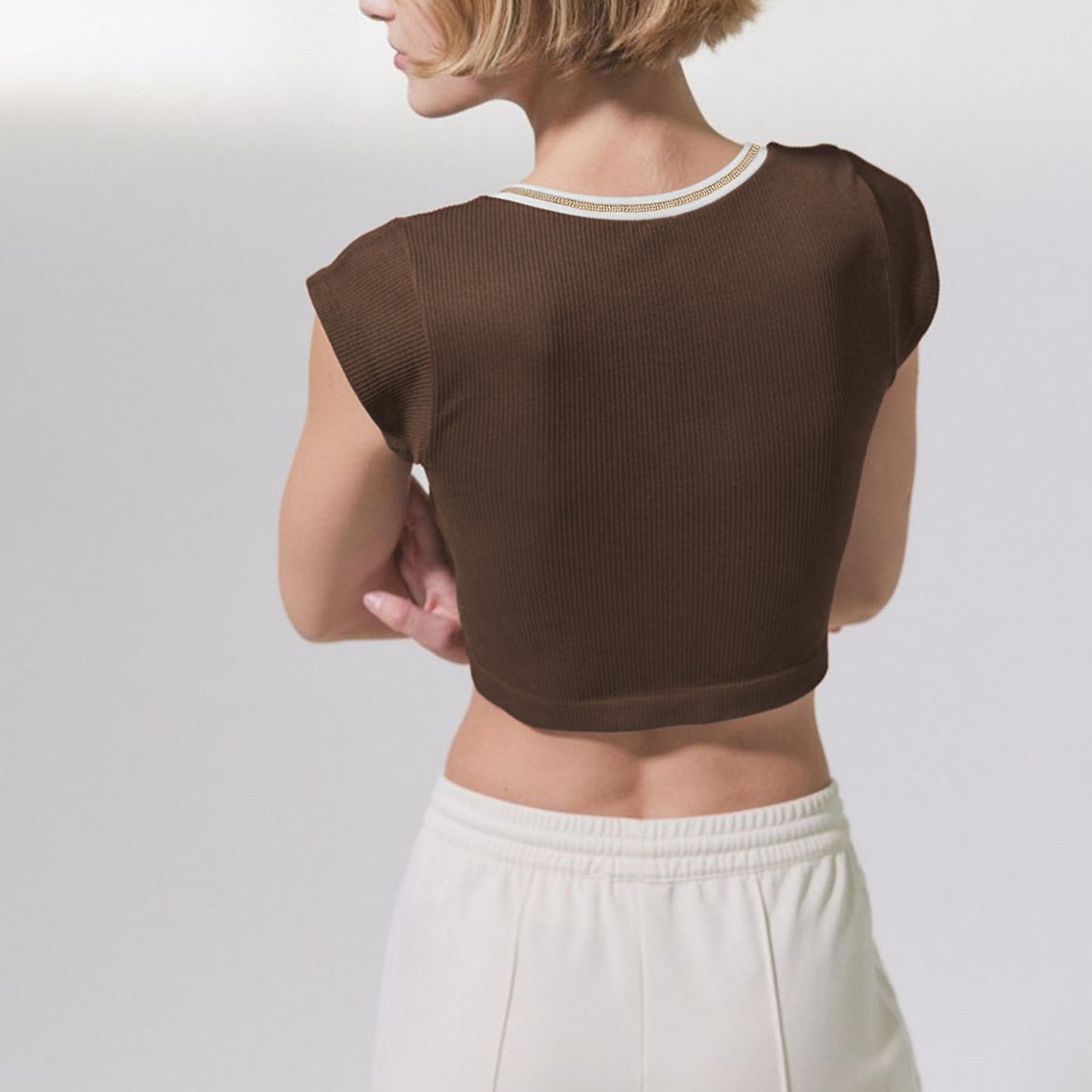 Cap Sleeve Cropped Top