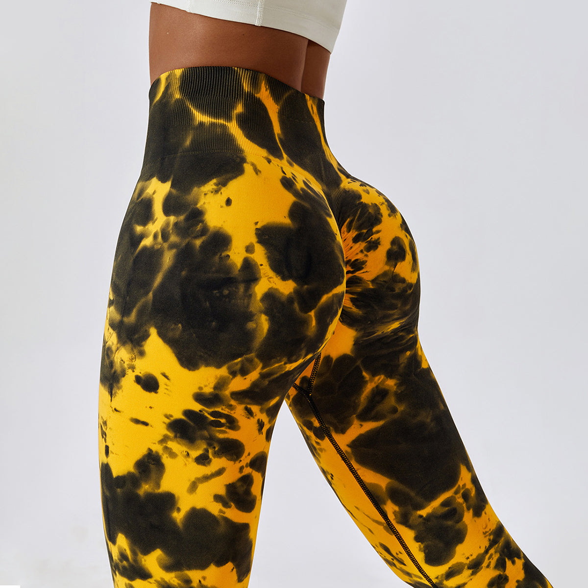 Tie-Dye Seamless High Waisted Leggings