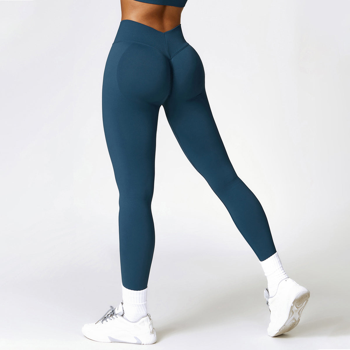 Seamless V Back Butt Lifting Sport Leggings