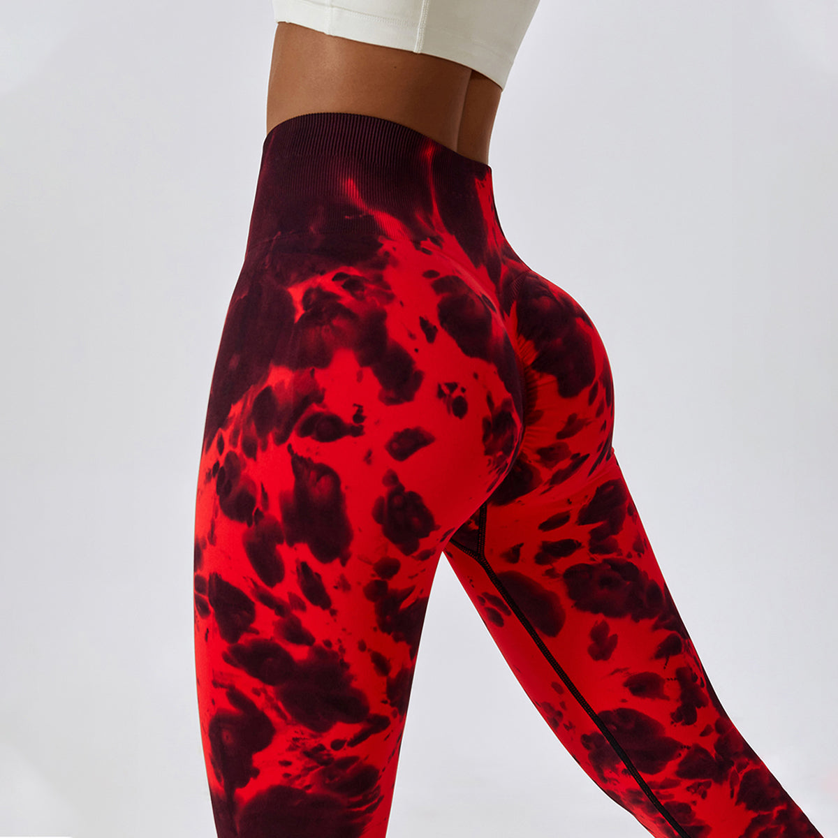 Tie-Dye Seamless High Waisted Leggings