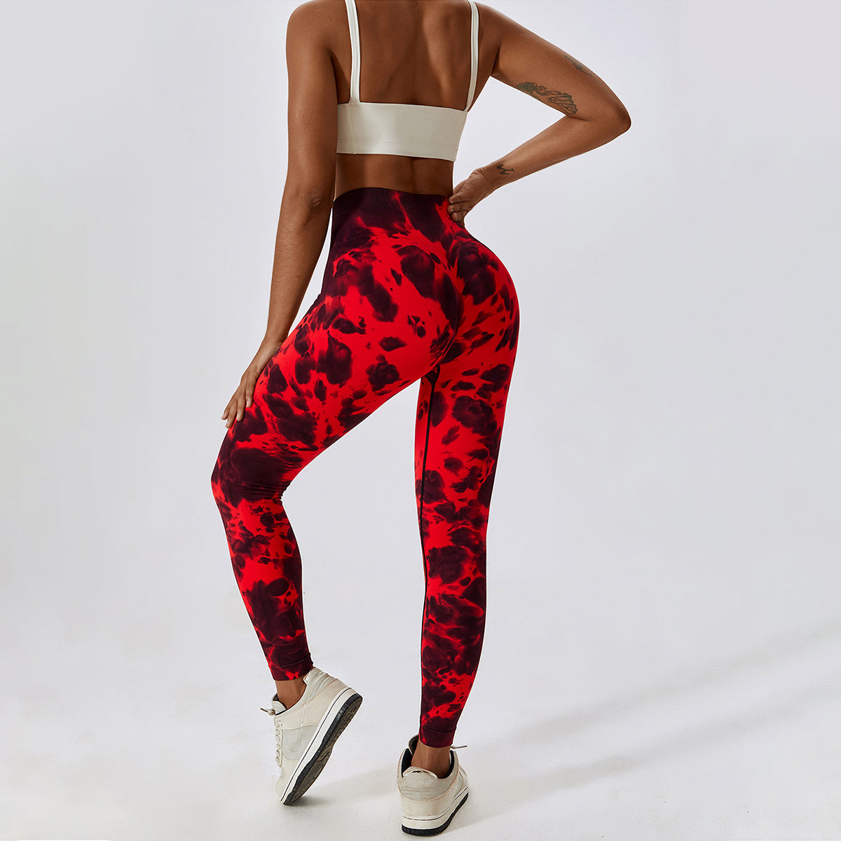 Tie-Dye Seamless High Waisted Leggings