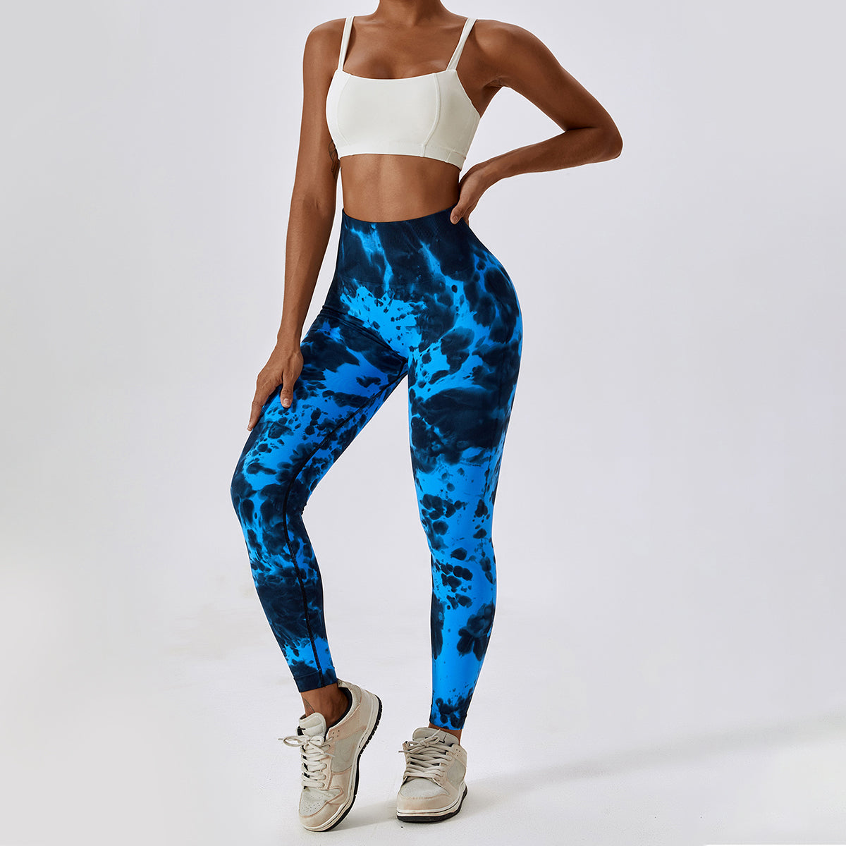 Tie-Dye Seamless High Waisted Leggings