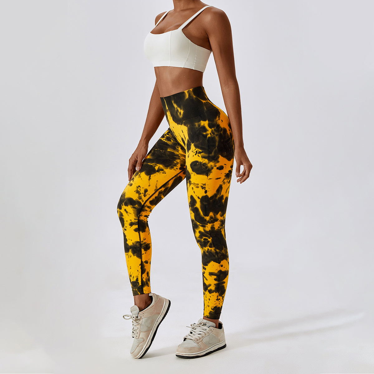 Tie-Dye Seamless High Waisted Leggings