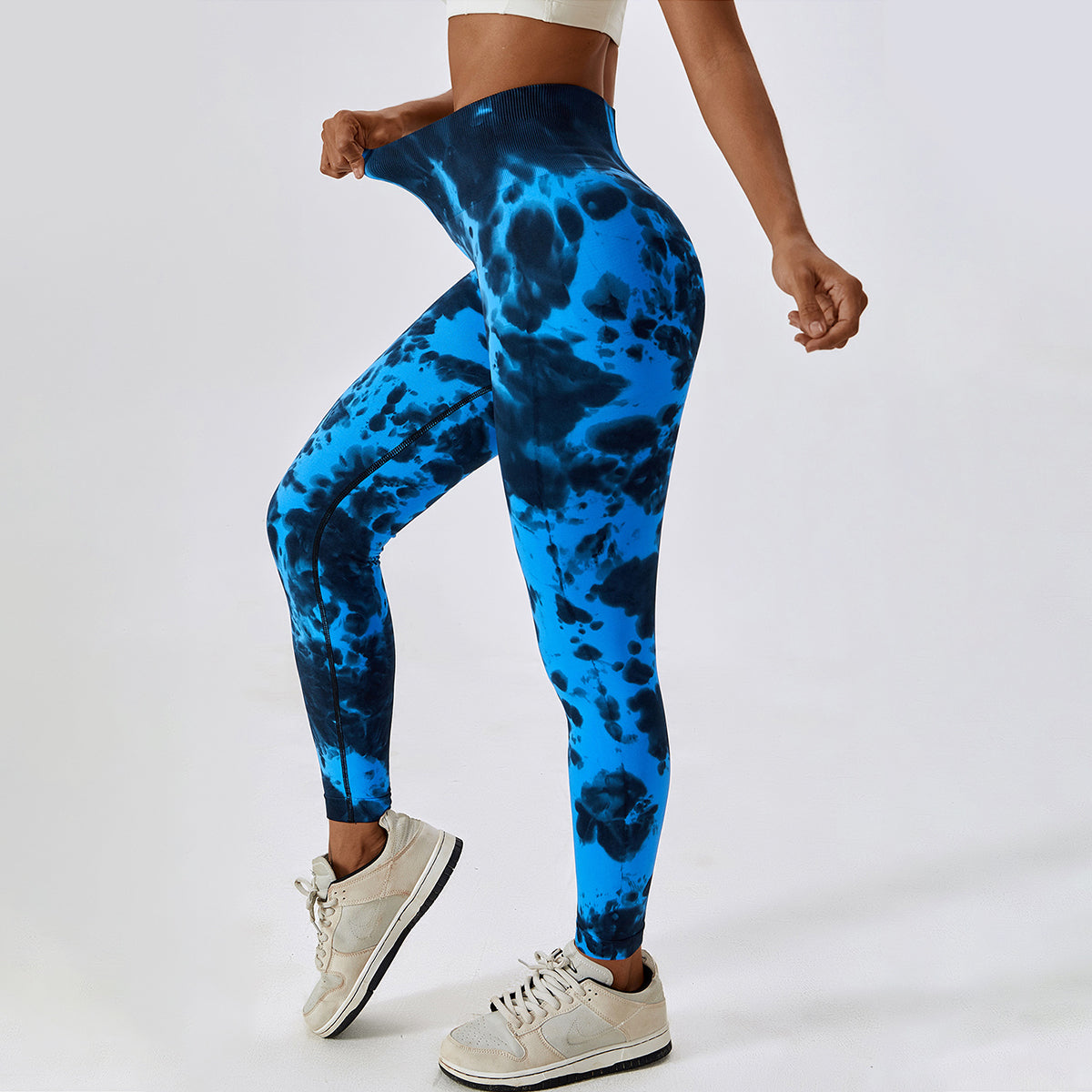 Tie-Dye Seamless High Waisted Leggings