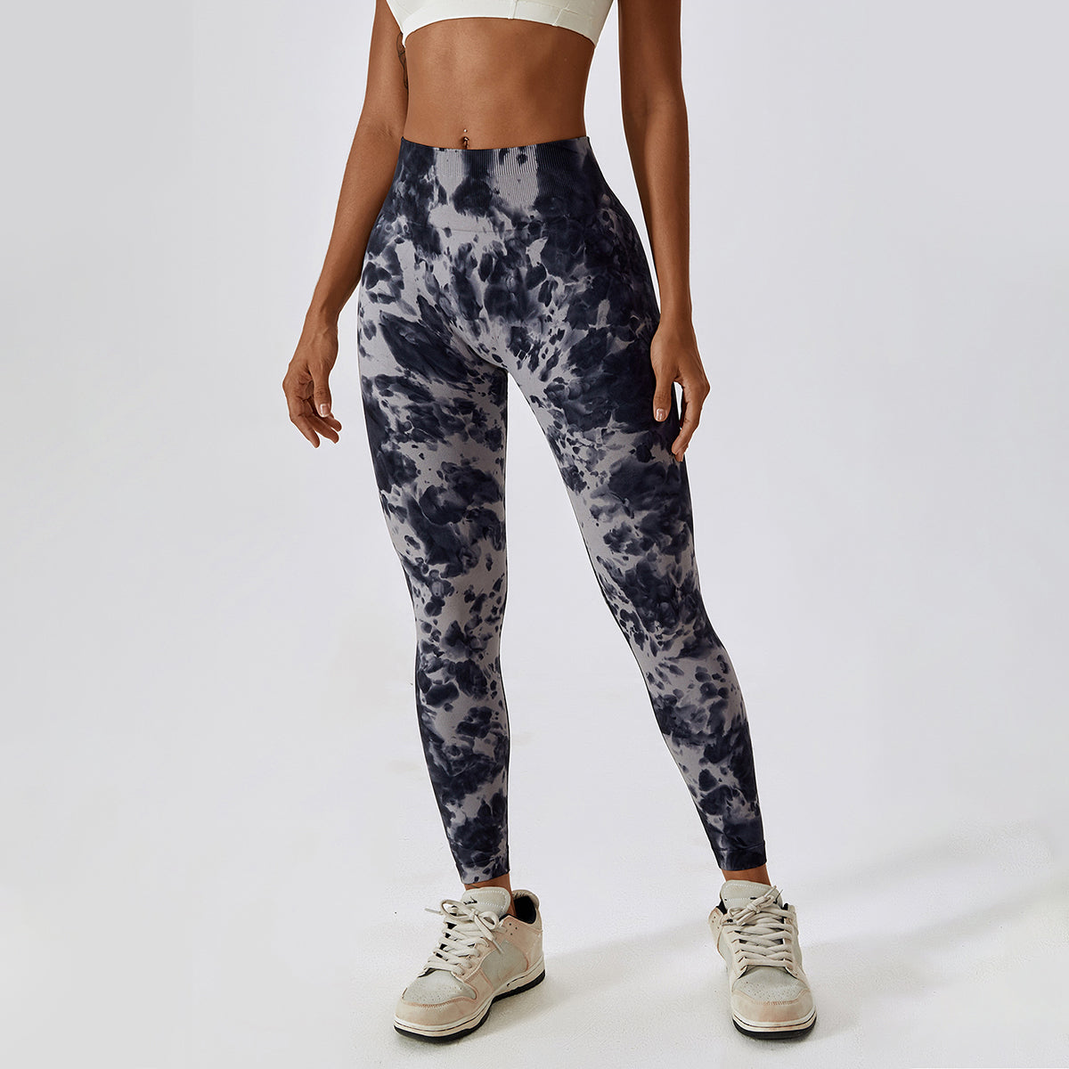 Tie-Dye Seamless High Waisted Leggings