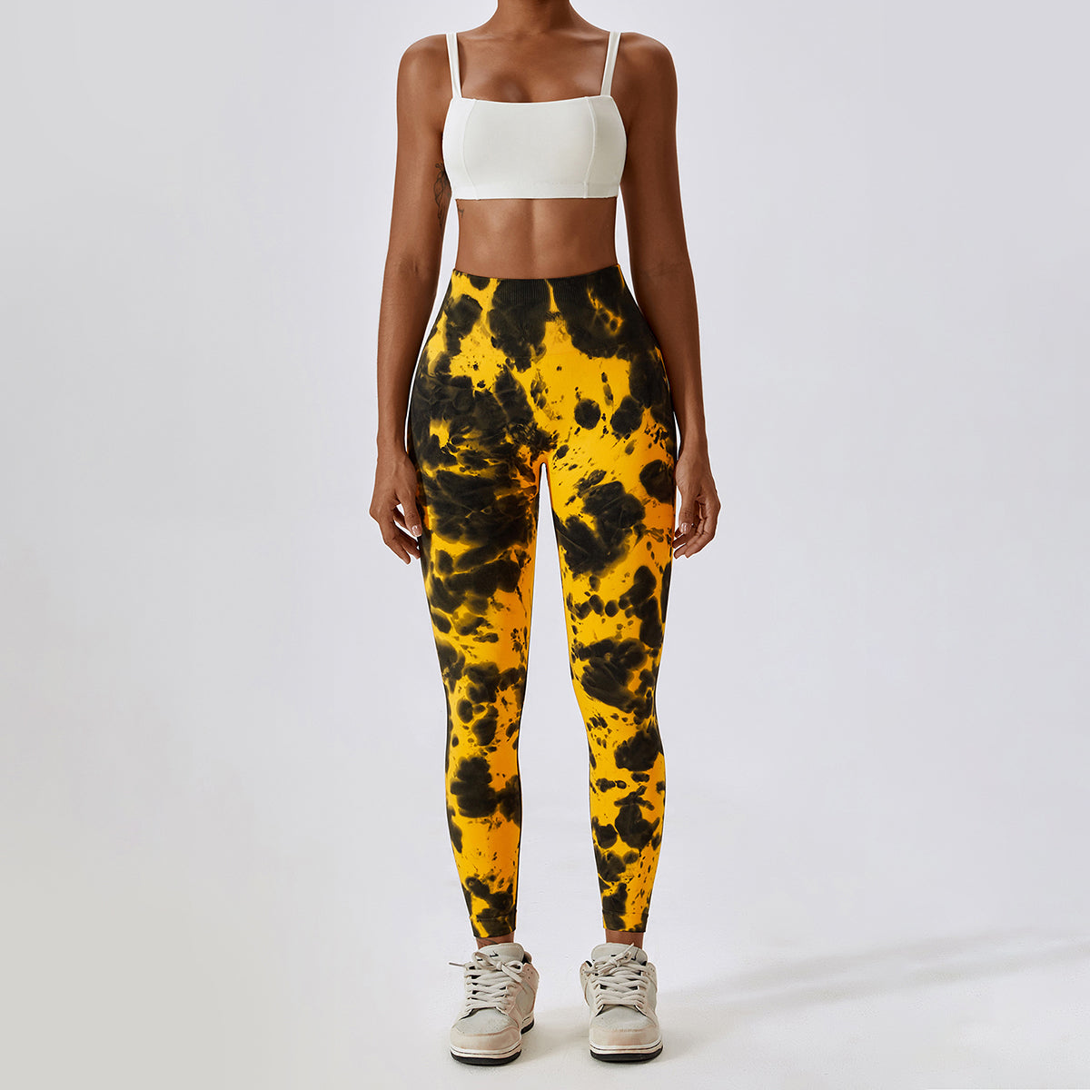 Tie-Dye Seamless High Waisted Leggings