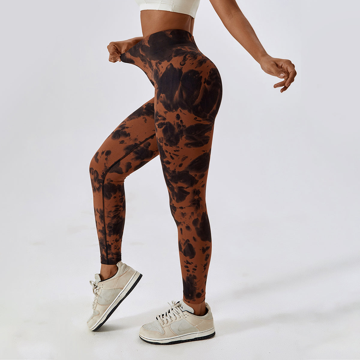 Tie-Dye Seamless High Waisted Leggings