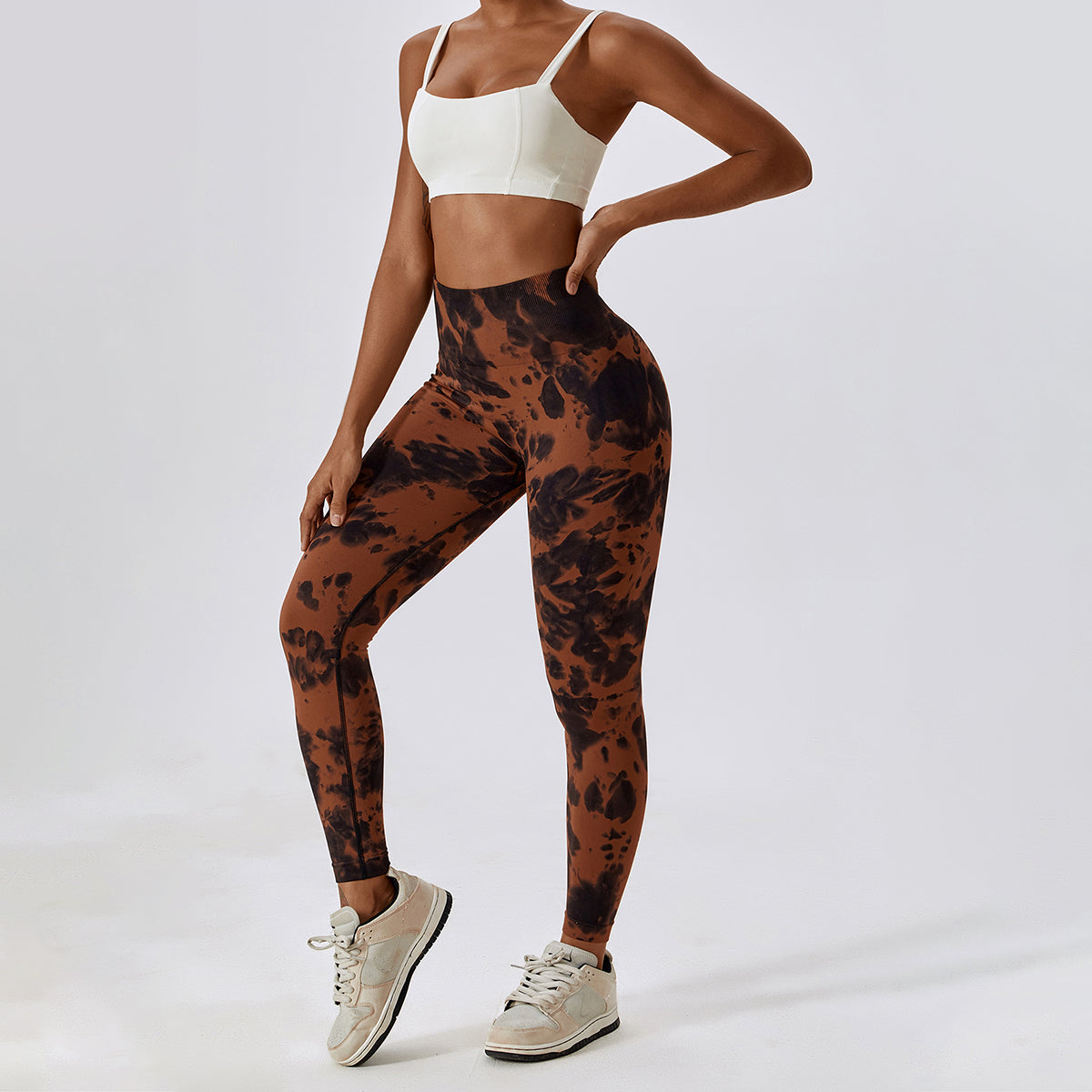 Tie-Dye Seamless High Waisted Leggings