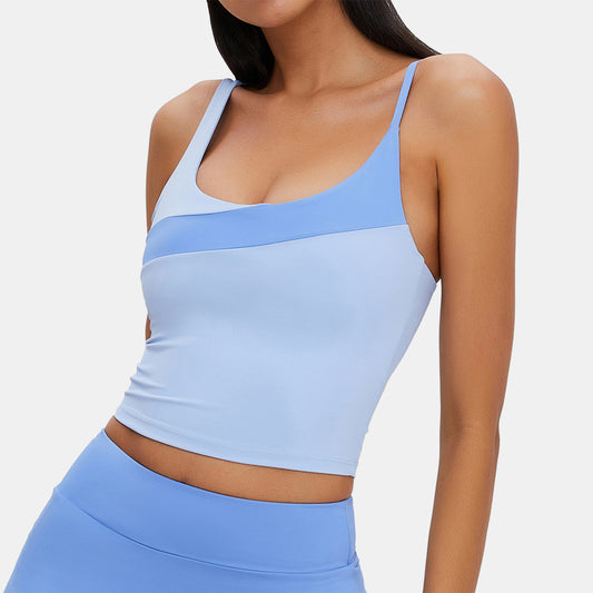 Color Block Cropped Top - Priscila