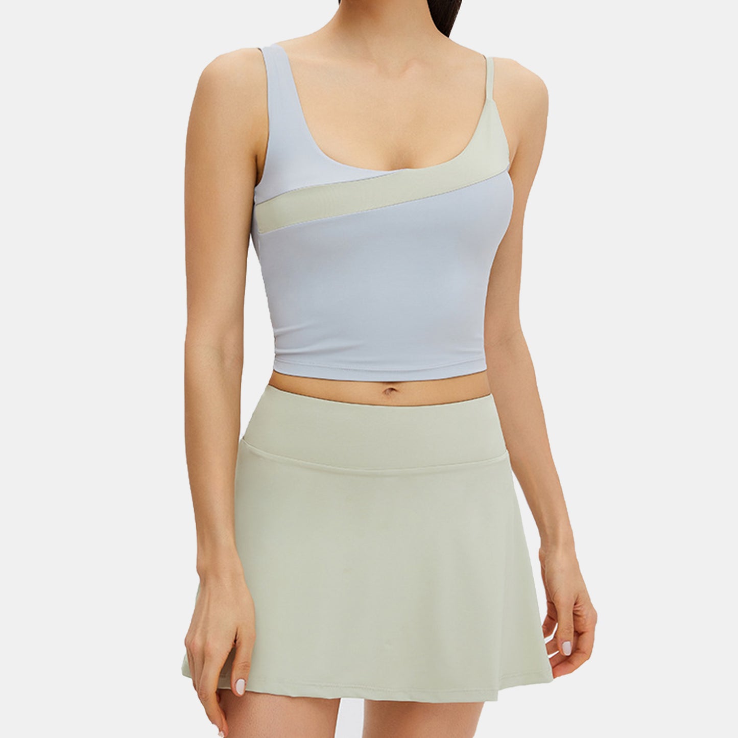 Color Block Cropped Top - Priscila