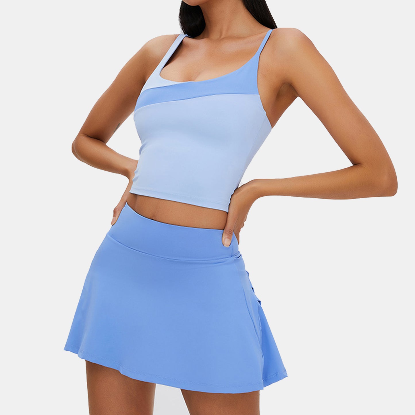 Color Block Cropped Top - Priscila