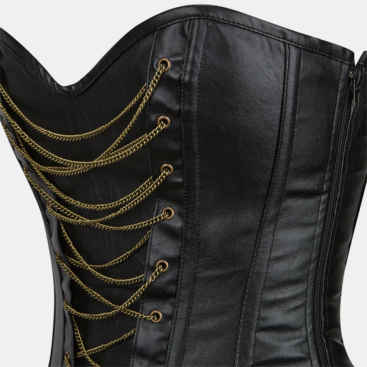 Leather Overbust Corset - Sofia