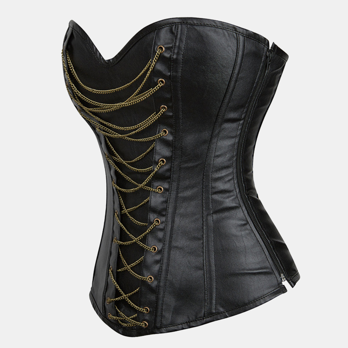 Leather Overbust Corset - Sofia