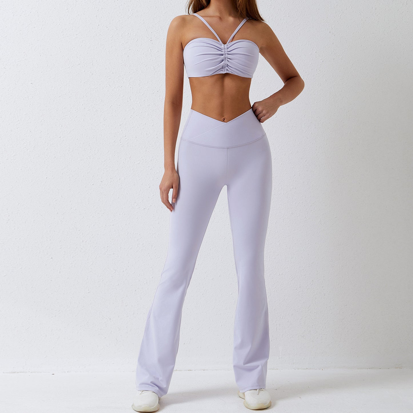 Sports Bra & Flare Leggings Set