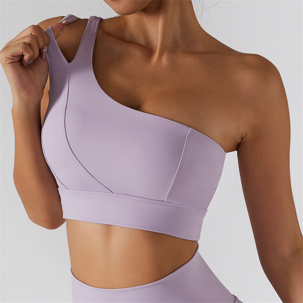 One Shoulder Sports Bra