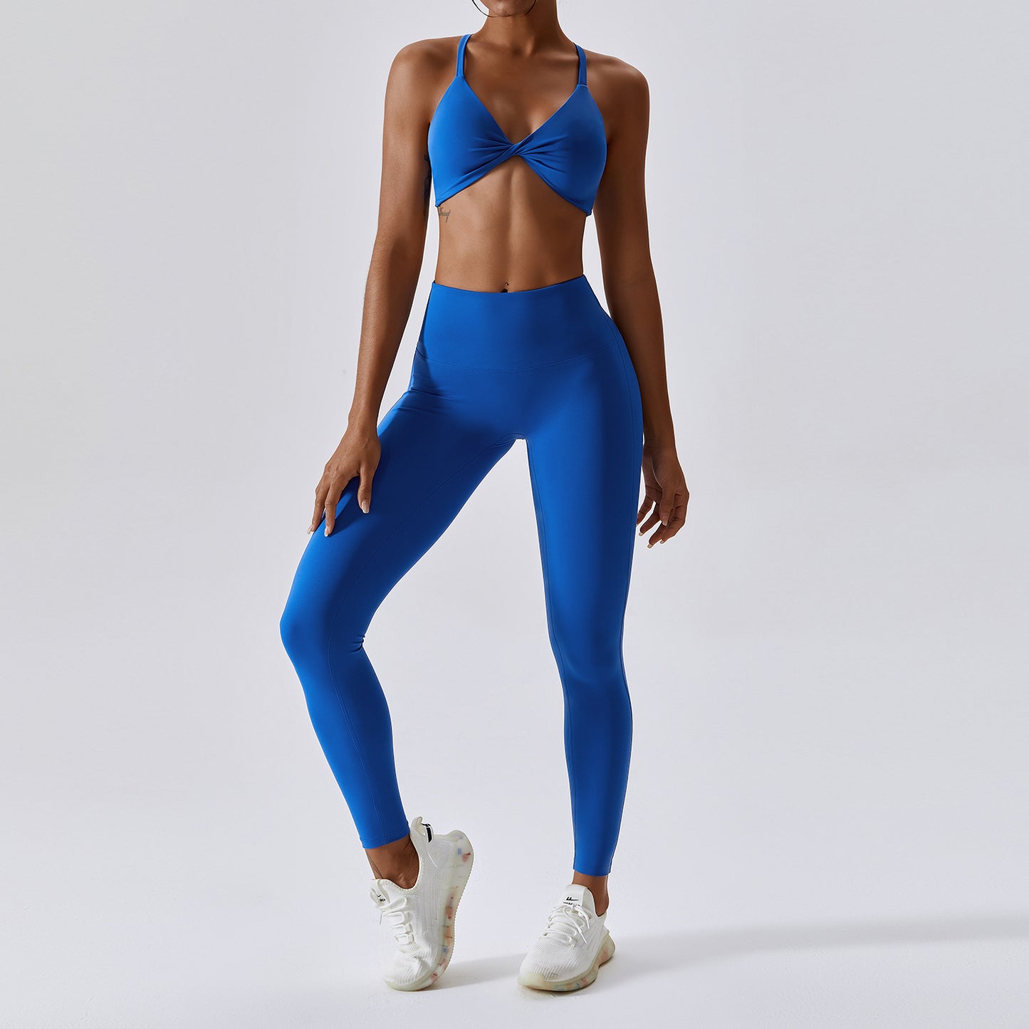 Twisted Backless Sports Bra & Leggings Set