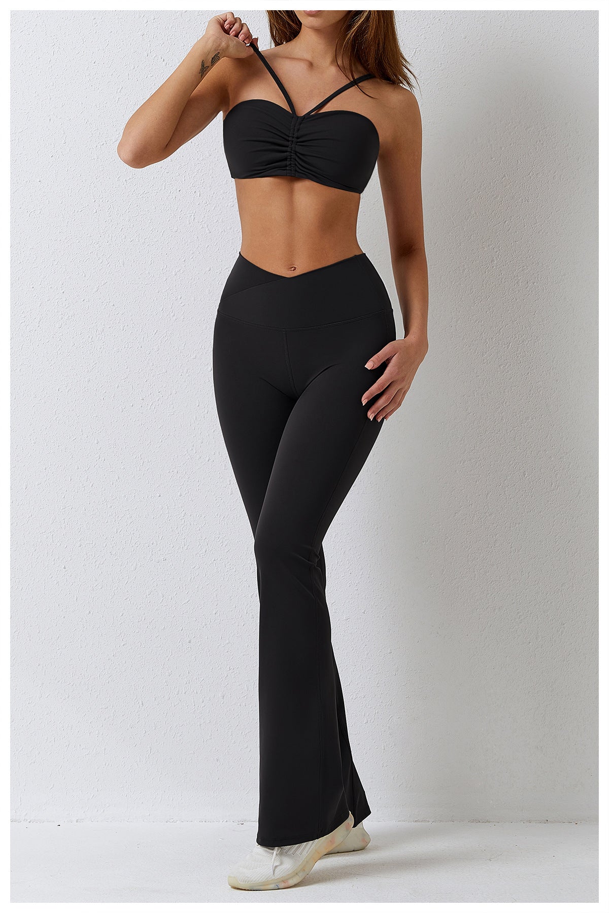 Sports Bra & Flare Leggings Set