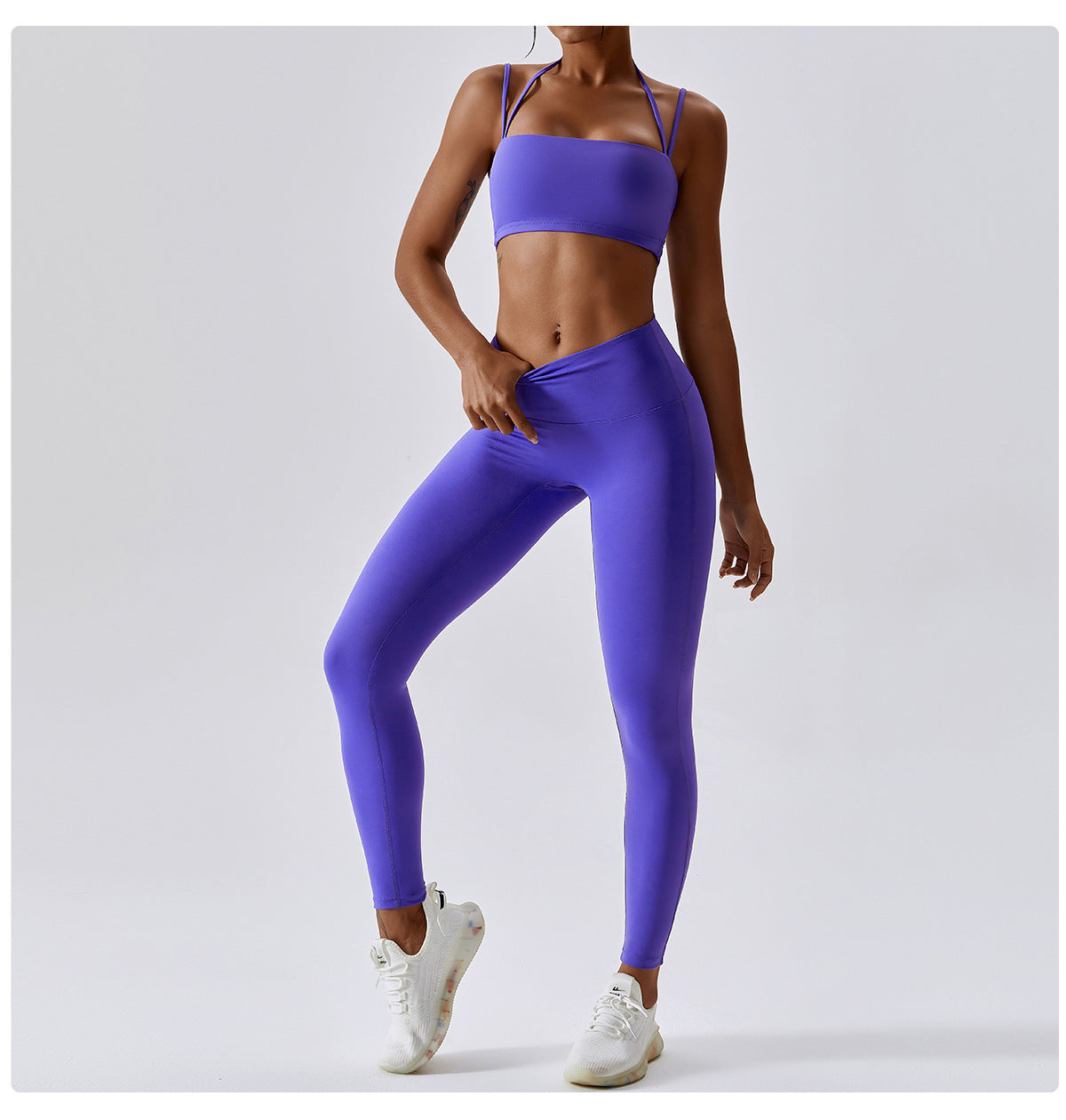 Double Straps Yoga Bra & Leggings Set