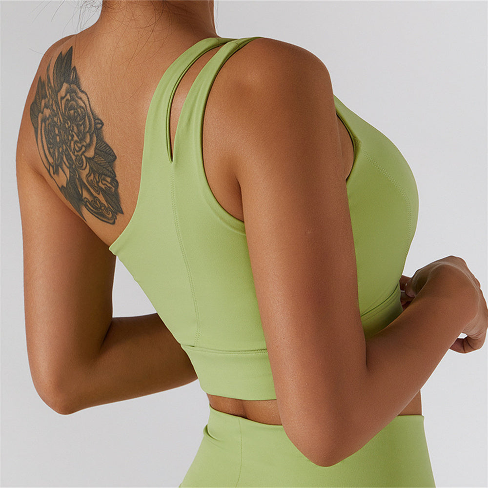 One Shoulder Sports Bra