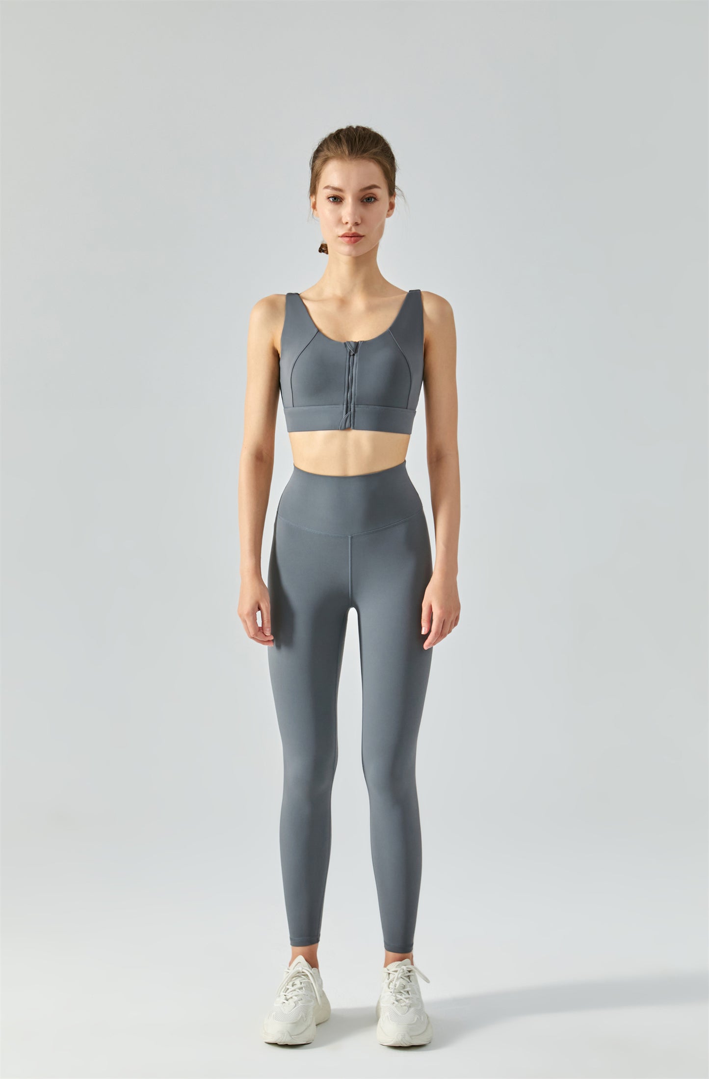 Zip Front Sports Bra