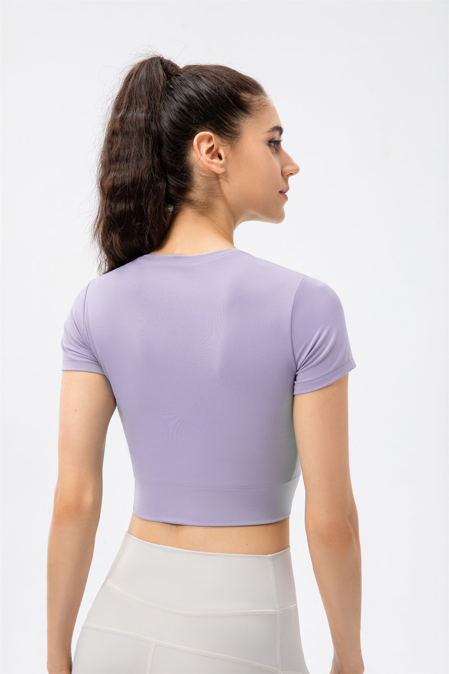 Cut Out Cropped Sports Top