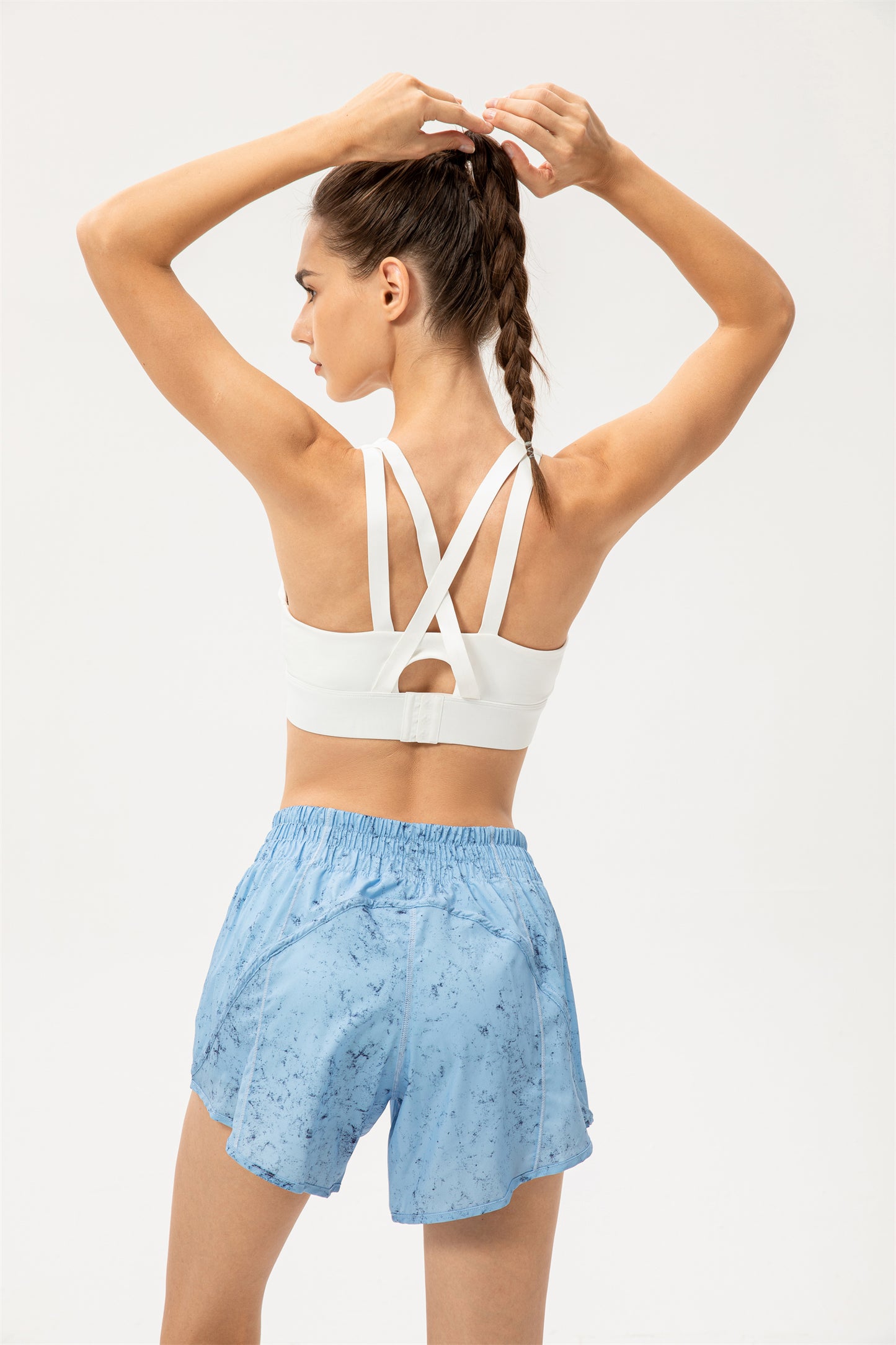 Crisscross Strappy Adjustable Hook Sports Bra