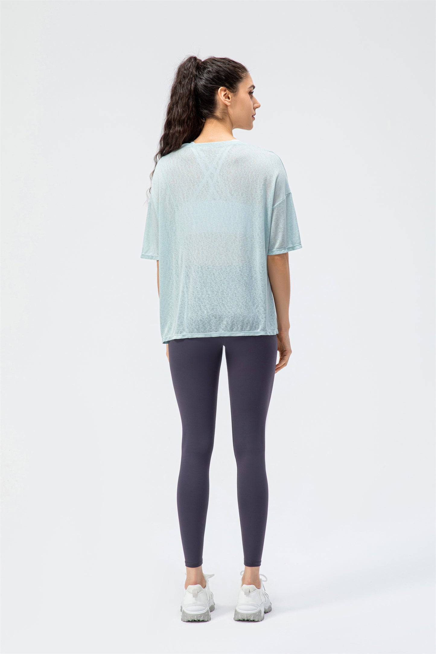 Crew Neck Slit Top