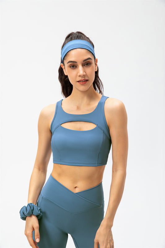 Cut Out Yoga Sports Bra