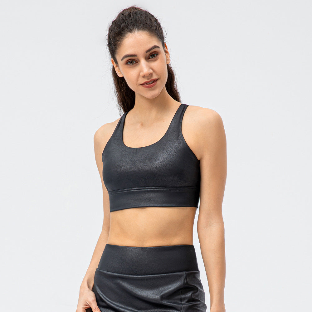 Cross Back Sports Bra- Focus