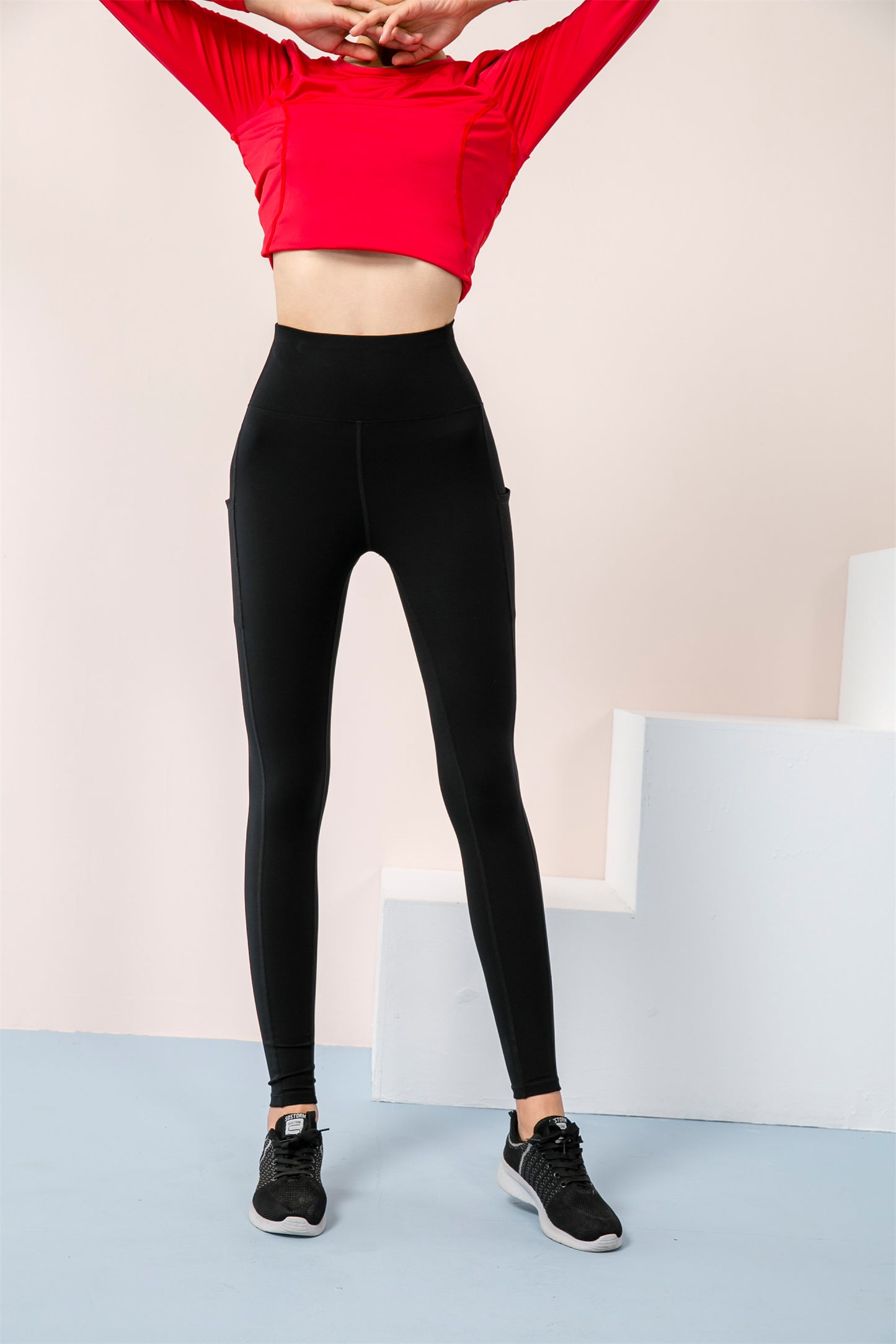 High Waisted Side Pocket Leggings